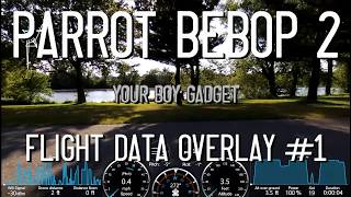 Full Flight Data Overlay EXCLUSIVELY for the Parrot Bebop and Bebop 2 - JUST MUSIC WITH FLIGHT DATA Update