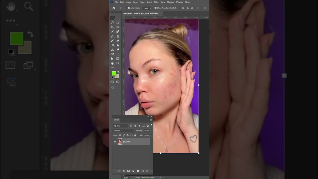 skin retouching photoshop