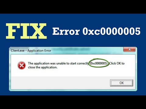 How To Fix Windows 10 Error Code 0xc0000005
