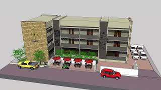 3 Story Office Building exterior design