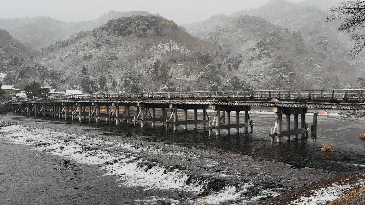 2026年2月8日(日) 雪の京都嵐山☃️ Snowy morning in Arashiyama