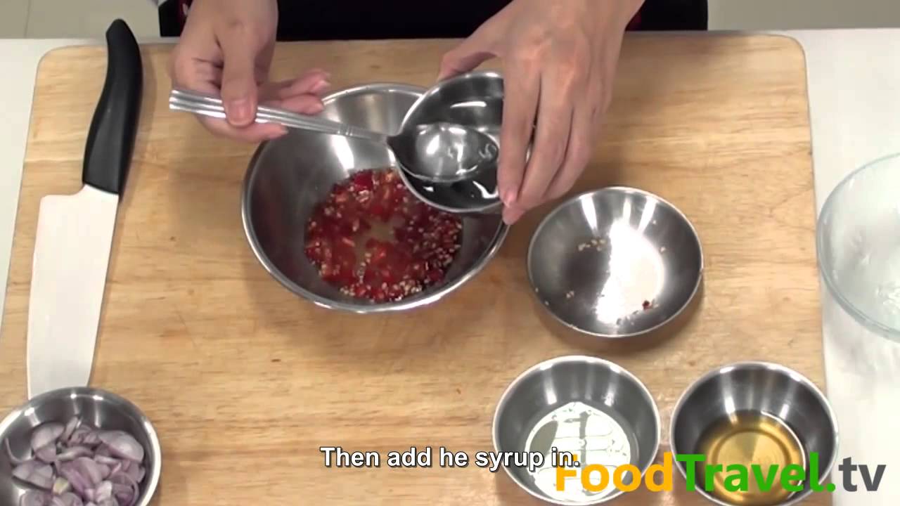 [Thai Food] Pla Dook Fu Dip  (Nam Yum Pla Dook Fu)