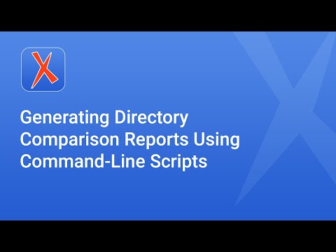 Generating Directory Comparison Reports Using Command-Line Scripts