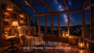 Peaceful Piano Music 🌙 Calm Study, Reading & Sleep Ambience | Starlit Study Space