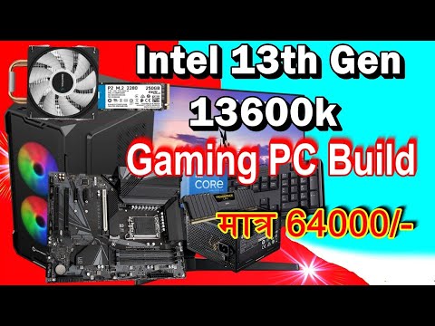 Intel 13th gen i5 13600k pc build | raptor lake |