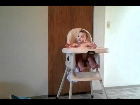 Baby Adi Rocks Out In High Chair Youtube
