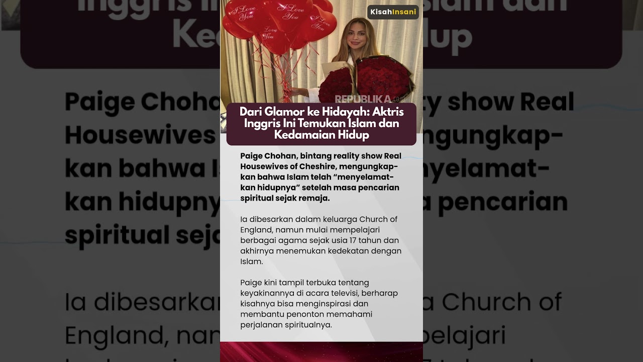 Dari Glamor ke Hidayah Aktris Inggris Temukan Islam dan Kedamaian Hidup 