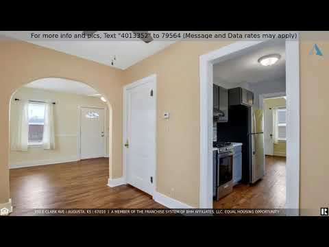 350 E Clark Ave, Augusta, KS home video tour