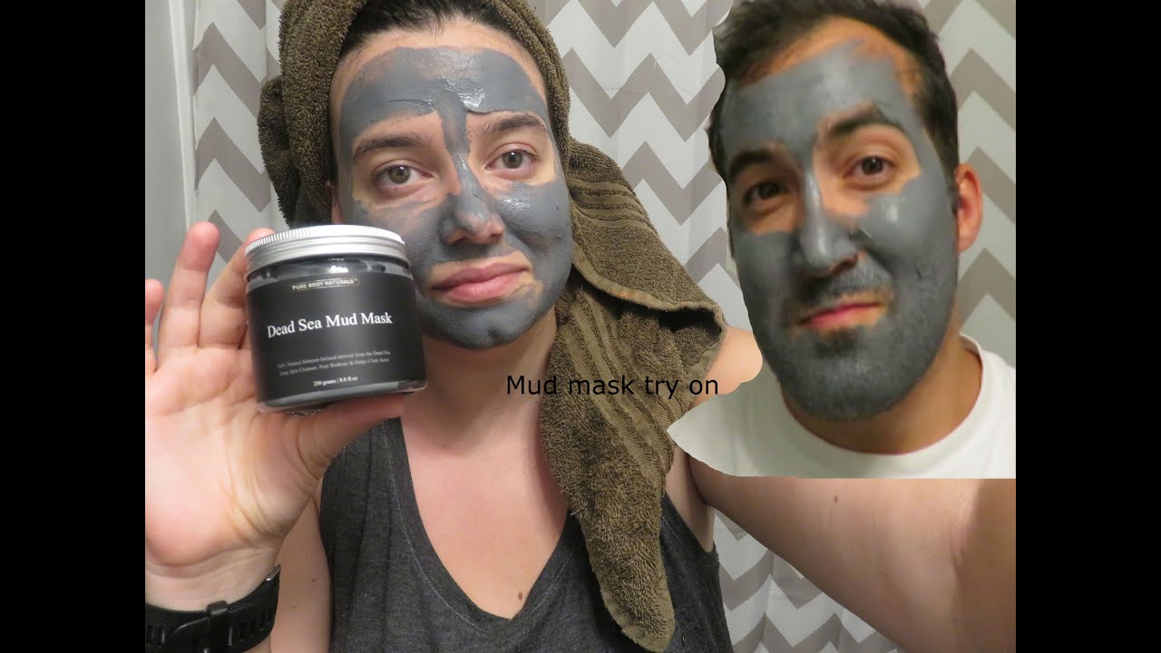 DEAD SEA MUD MASK FT. MY HUSBAND REVIEW & TRY ON WITH CLIPS!