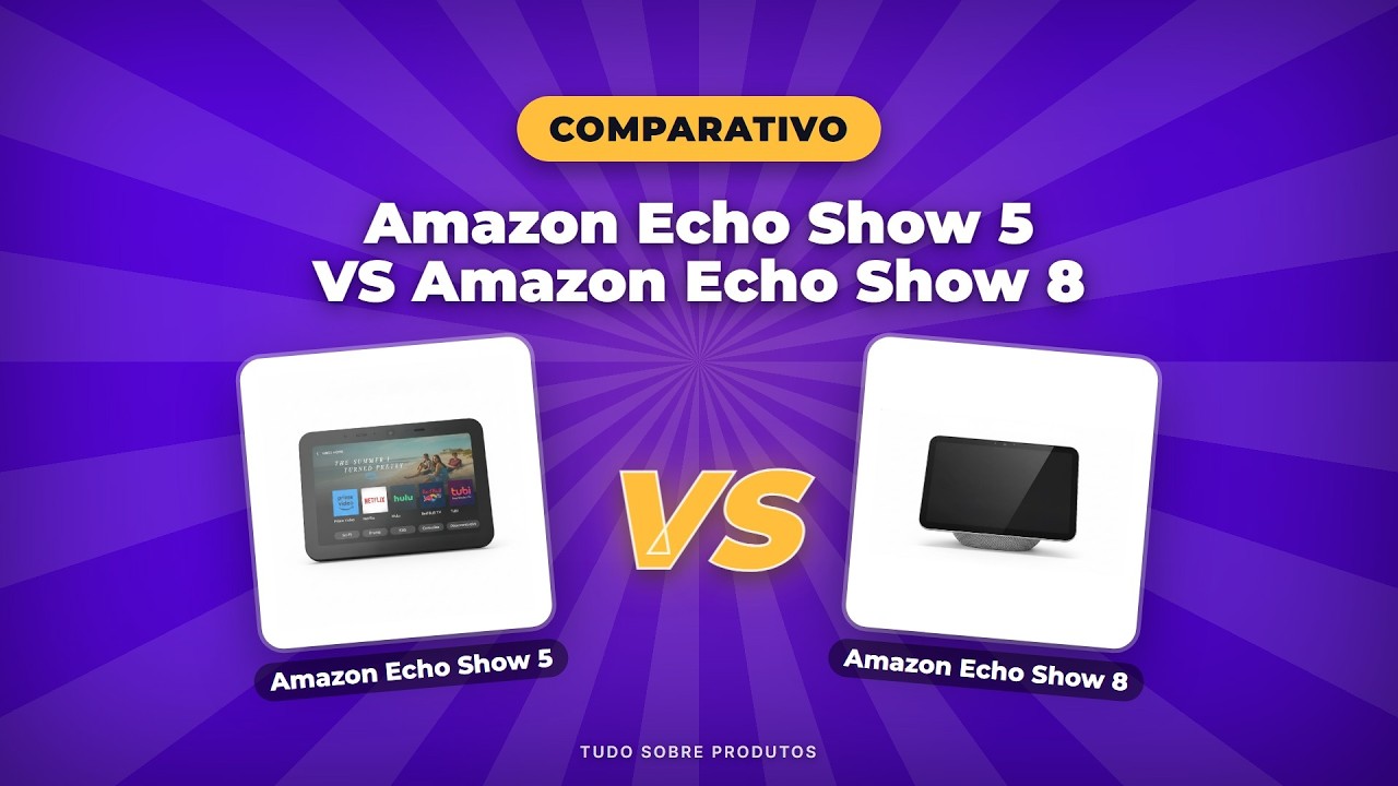 Capa: Amazon Echo Show 5 x 8 (2026): Qual o Melhor Pra VOCÊ?