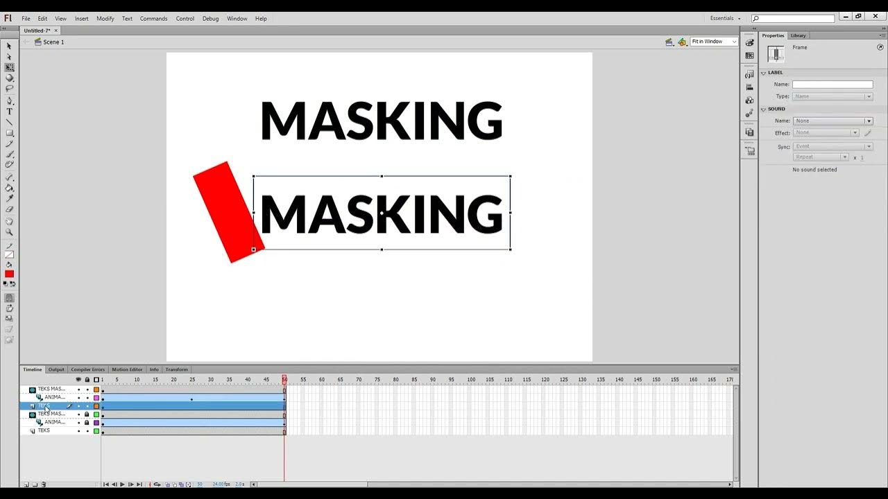 Membuat Masking Teks | Tutorial Adobe Flash - YouTube