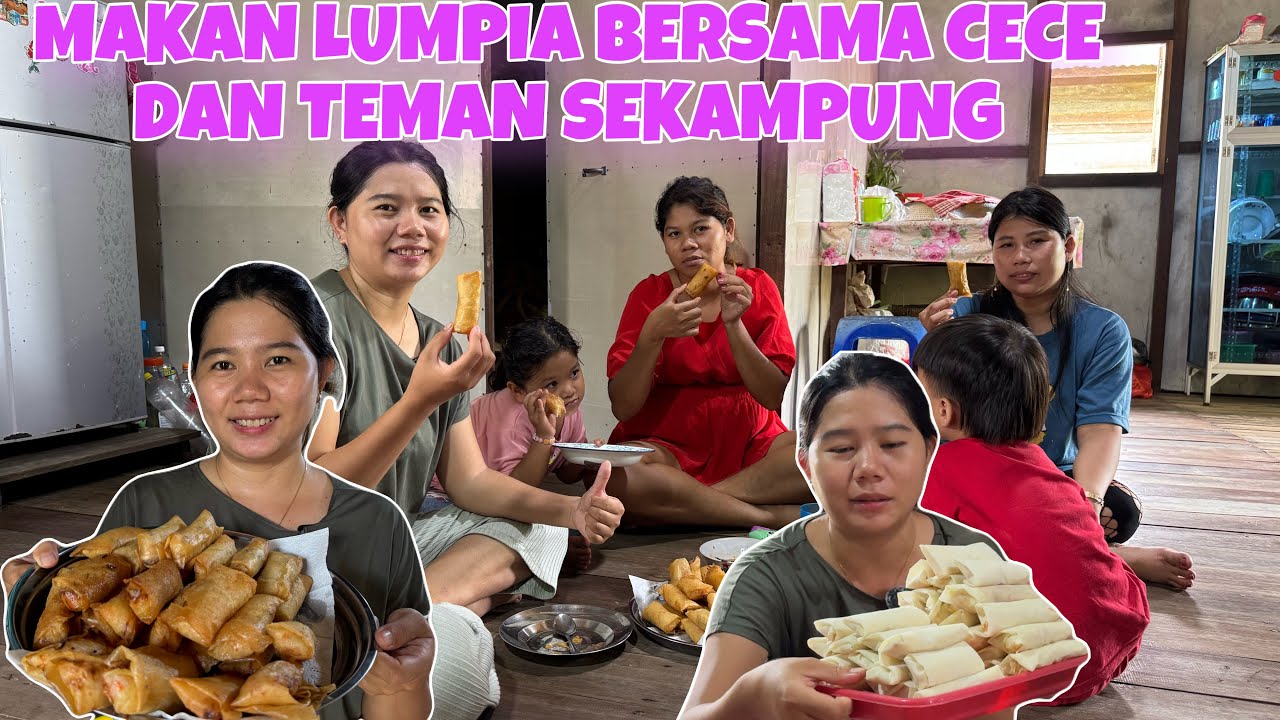 BIKIN LUMPIA DENGAN DUA ISIAN SAYUR BENGKUANG DAN REBUNG