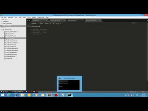 Tutorial Ruby Beginer 14 - Array