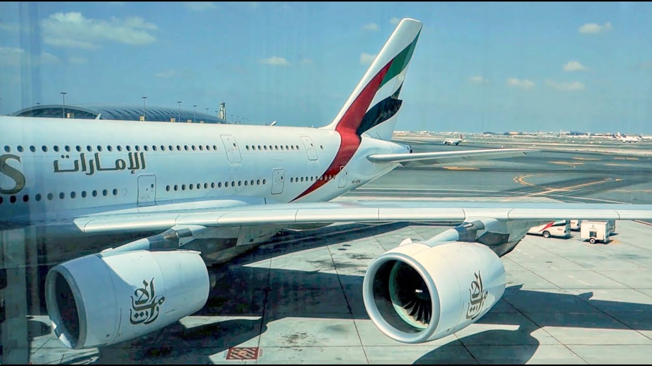 Emirates Airbus A380 /  Dallas Ft-Worth to Dubai / Business Class