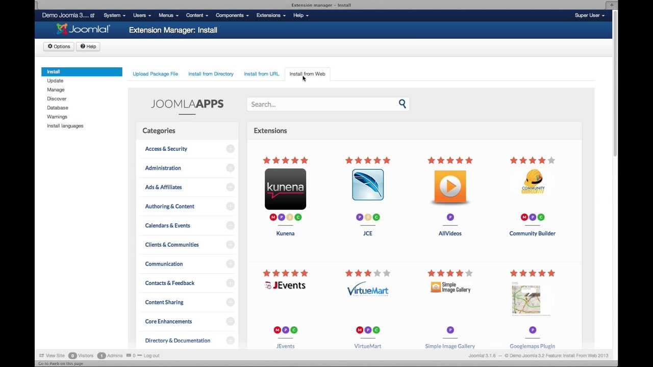 Joomla appstore preview YouTube