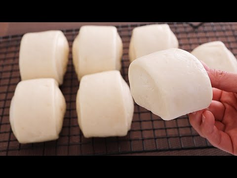 4 ingredients bread buns without oven! Zero failure recipe! Extremely easy!