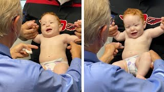 شاهد أفضل طريقة لأعطاء الحقن العضل للأطفال _ The best way to give intramuscular injections to baby