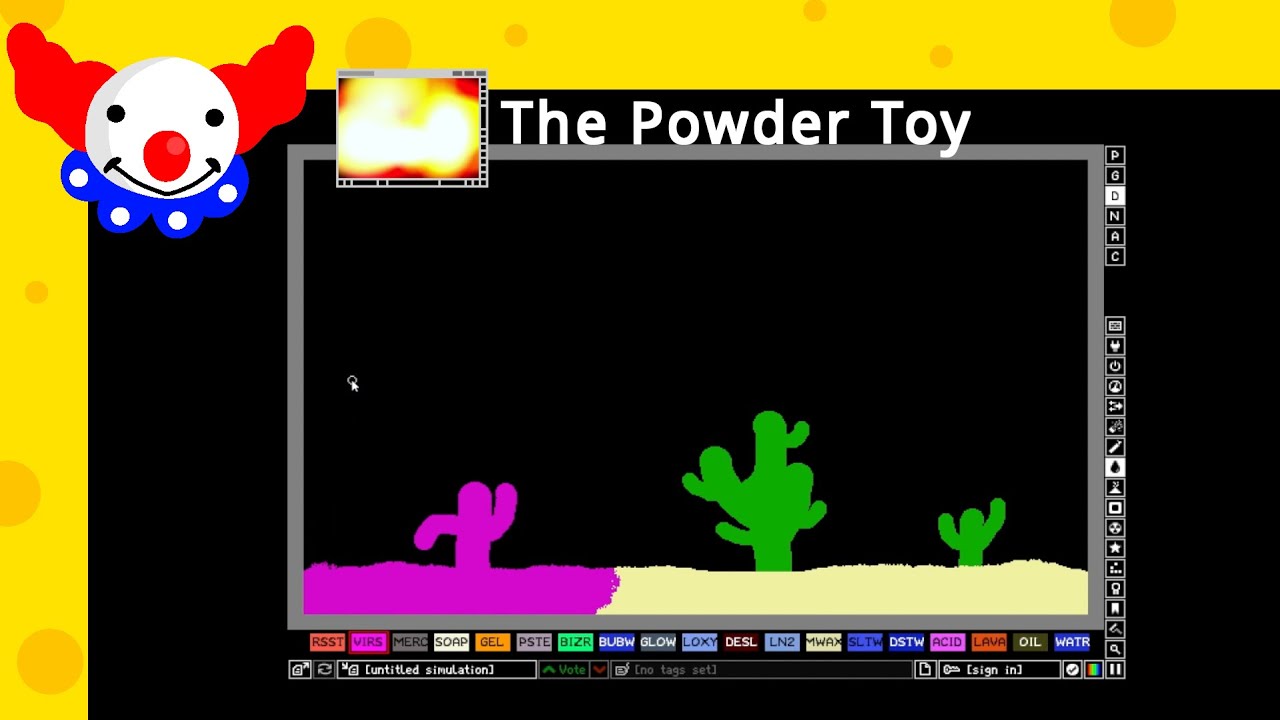Powder Toy Tutorial I play The Powder Toy - Lots of burning - YouTube