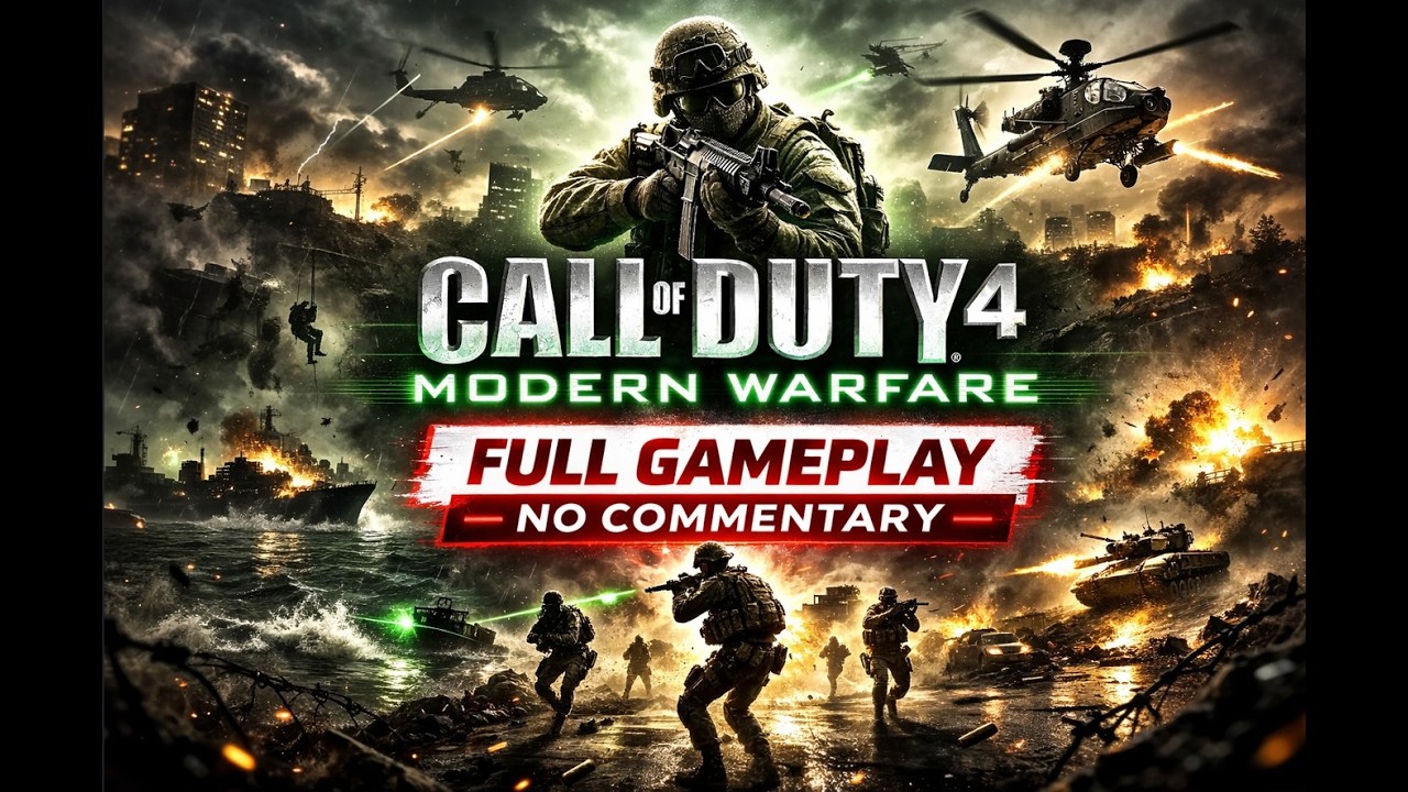 Call of Duty 4: Modern Warfare (2007) - Full Gameplay - No Commentary ...