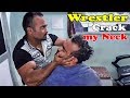 Head massage with neck cracking intense  asmr indian barber