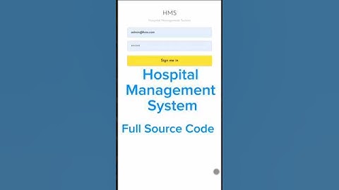Hospital Management System #hospital#shorts