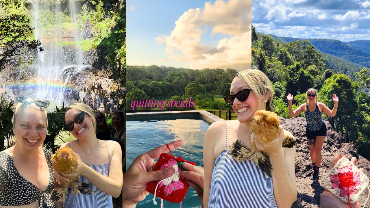 Quitting social media (a vlog) 🎨🧶🐓