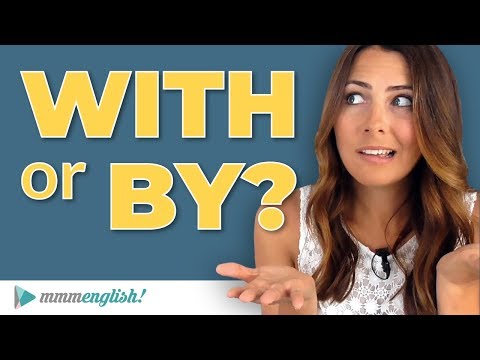 How to Use WITH & BY ⚡️English Prepositions | Common Grammar Mistakes