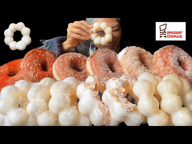 【Mukbang】Samurai Eats Donuts! (Mister Donut) / サムライがドーナッツを食べる!(ミスタードーナツ)【Eating Sounds】
