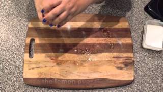 How to sanitize a cutting board -