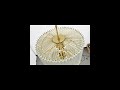 Rendered Image of a Chandelier with Transparent Glass Prisms