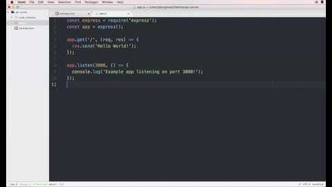 Node api 서버만들기  Hello world by express.js