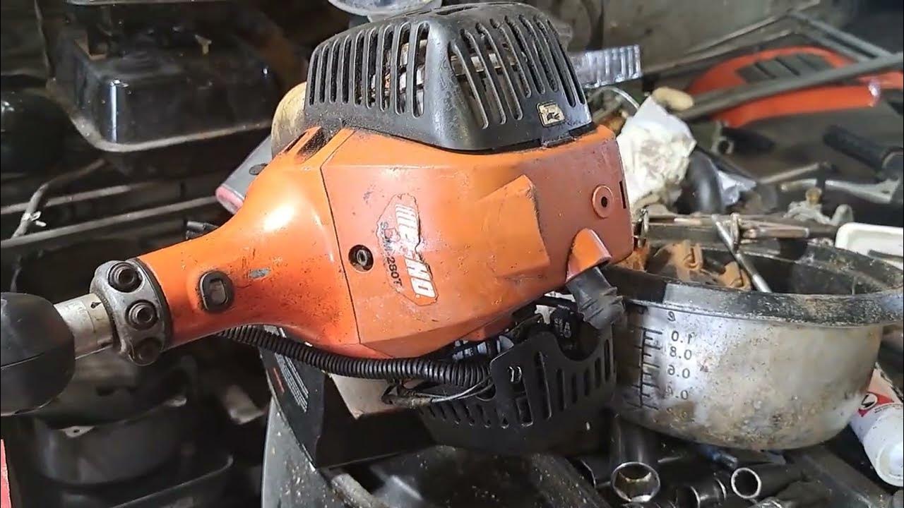how to grease the gear box on an echo srm280t trimmer YouTube