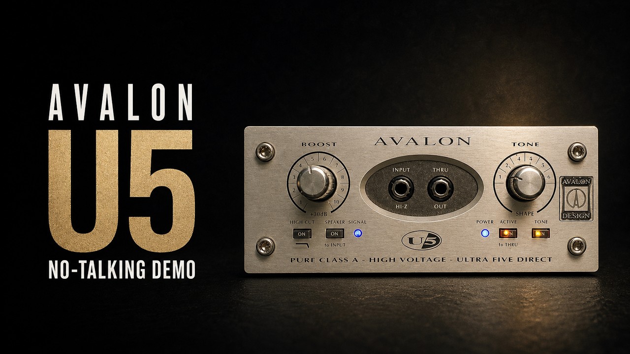 Avalon U5 Preamp/DI Bass Demo | No Talking - YouTube