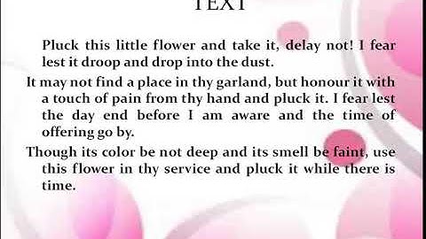 ## Gitanjali Song 6||Explained in Tamil ##