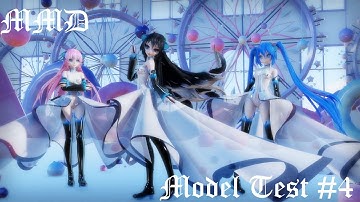 MMD Model Test - Sony PlayStation PS5 Edition - 4# Suigintou, Miku and Luka - Model DL - 2K 60Fps