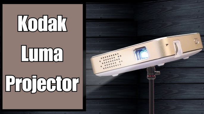 Kodak Tragbarer Ultra-Mini-Projektor 75 - HD LED DLP Wiederaufladbarer  Projektor 100 Display, integrierter Lautsprecher - HDMI, USB und Micro SD