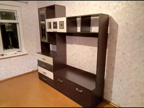 Сборка стенки "Белла" центральная  секция. BTS мебель