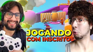 STUMBLE GUYS JOGANDO COM INSCRITOS LIVE AO VIVO