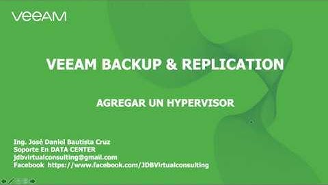 Agregar un hypervisor en Veeam backup & Replication