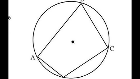 Prove the theorem that says in cyclic quadrilateral opposite angle of cyclic quad are supplementary