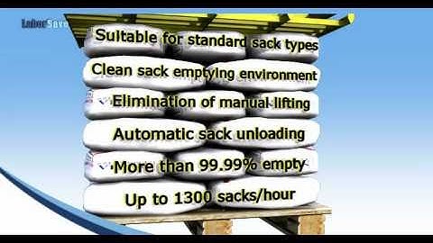 LaborSave - automatic sack emptying