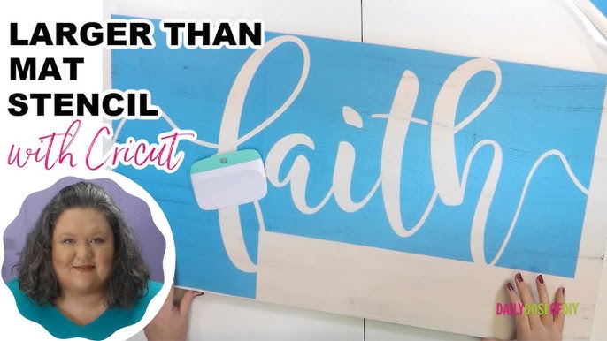 MAKE & APPLY A VINYL STENCIL W/YOUR CRICUT  How to Make a Vinyl Stencil  for Wood W/Out Bleeding! 