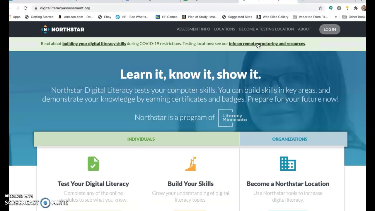 Getting to the Northstar Practice Tests - YouTube
