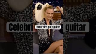Celebs playing guitar #music #guitar #heavymetal #celebrity #rock #shorts #dwaynejohnson #rockmusic