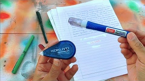 Correction Pen VS Correction Tape | How to Use