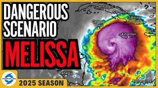 Tropical Storm Melissa could become a Category 5 hurricane. Threatening Cuba and Jamaica.