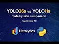 YOLO26 vs YOLO11 Model Comparison | @Ultralytics