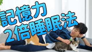 2倍も記憶が残る【眠り方】