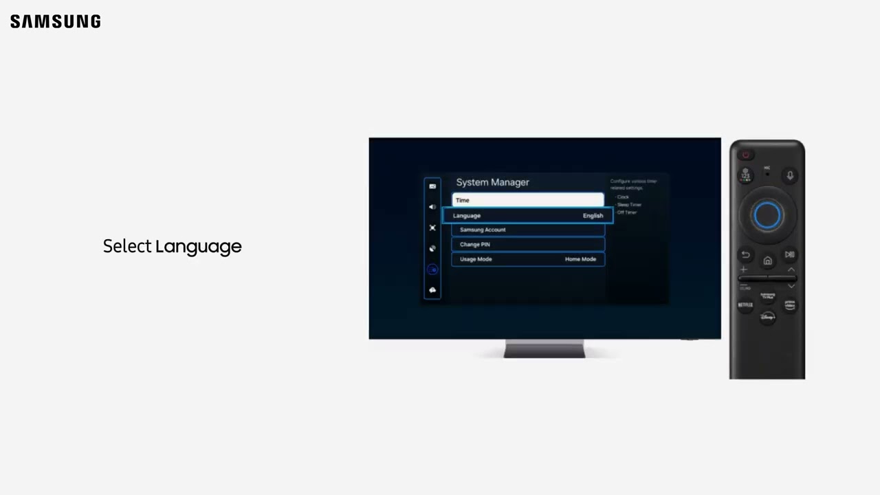 How do I change the menu language on my Samsung TV? - YouTube