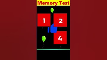 Memory Test Remember Me #12 | Riddle And Puzzle | #shorts